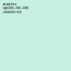 #C8EFE4 - Jagged Ice Color Image